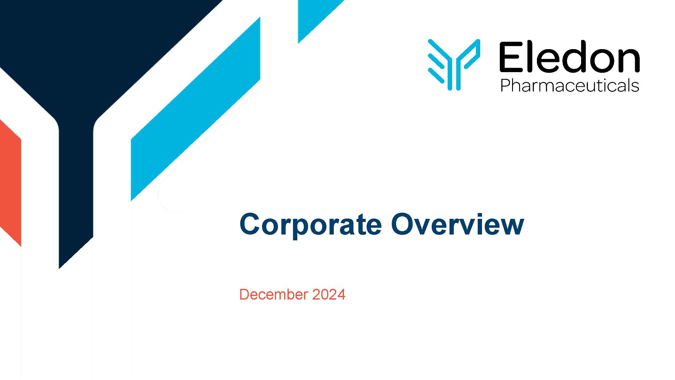 Eledon Corporate Presentation